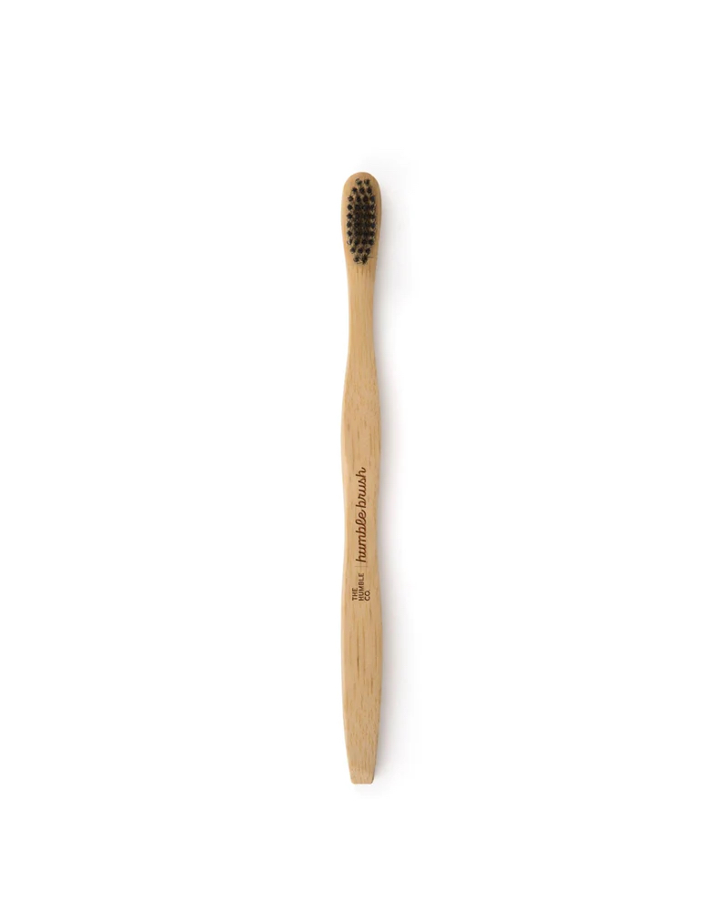 Humble Brush Bambuszahnbürste medium, schwarz
